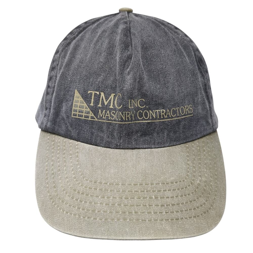 TMC Inc. Masonry Contractors 5 Panel Cap Gray OS Adjustable Hoxer Headwear